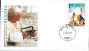 WIZYTA JANA PAWŁA II BOŚNIA I HERCEGOWINA-BANJA LUKA KOPERTA