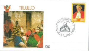 WIZYTA JANA PAWŁA II PERU-TRUJILLO KOPERTA