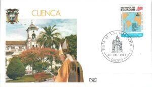 WIZYTA JANA PAWŁA II EKWADOR-CUENCA KOPERTA