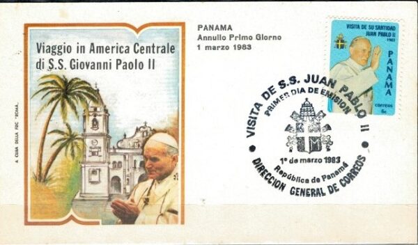 WIZYTA JANA PAWŁA II PANAMA KOPERTA