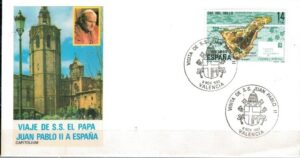 WIZYTA JANA PAWŁA II HISZPANIA-VALENCIA KOPERTA