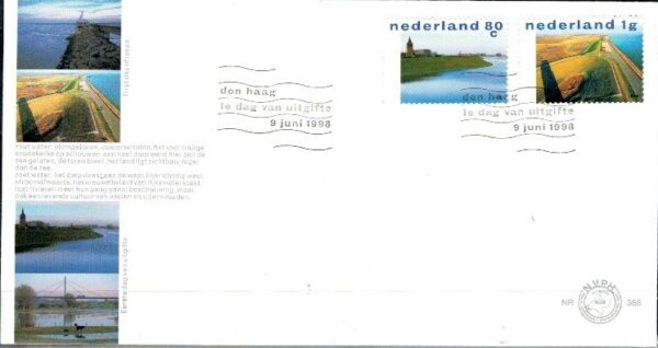 FDC KRAJOBRAZY HOLANDIA MI.1661-1662