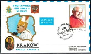 WIZYTA JANA PAWŁA II POLSKA-KRAKÓW KOPERTA