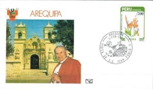 WIZYTA JANA PAWŁA II PERU-AREQUIPA KOPERTA