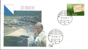 WIZYTA JANA PAWŁA II SZWAJCARIA-ZURICH KOPERT