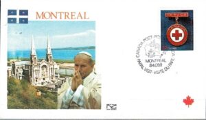 WIZYTA JANA PAWŁA II KANADA-MONTREAL KOPERTA