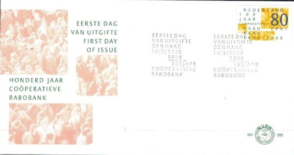 FDC ROCZNICA HOLANDIA MI.1659