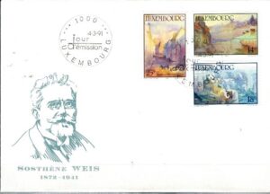 FDC MALARSTWO LUXEMBURG MI.1264-1266