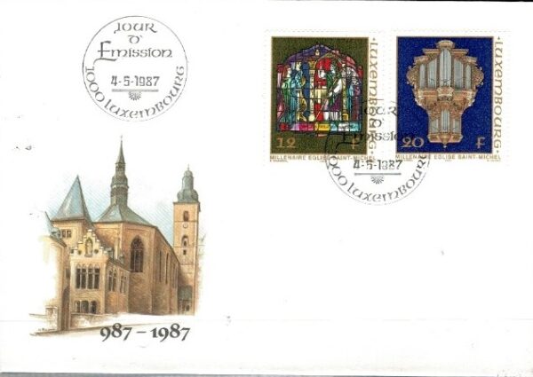 FDC SZTUKA LUXEMBURG MI.1176-1177