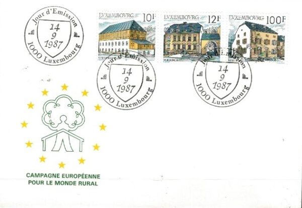 FDC ARCHITEKTURA LUXEMBURG MI.1180-1182