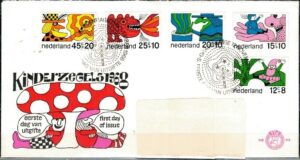 FDC DZIEŃ DZIECKA HOLANDIA MI.905-909