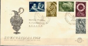 FDC SZTUKA HOLANDIA MI.774-778