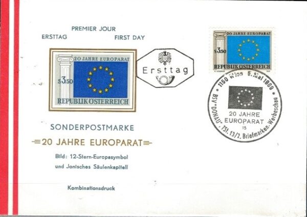 FDC ROCZNICA AUSTRIA MI.1292