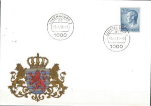 FDC SŁAWNI LUDZIE LUXEMBURG MI.1263