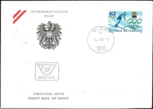 FDC OLIMPIADA ZIMOWA AUSTRIA MI.1765