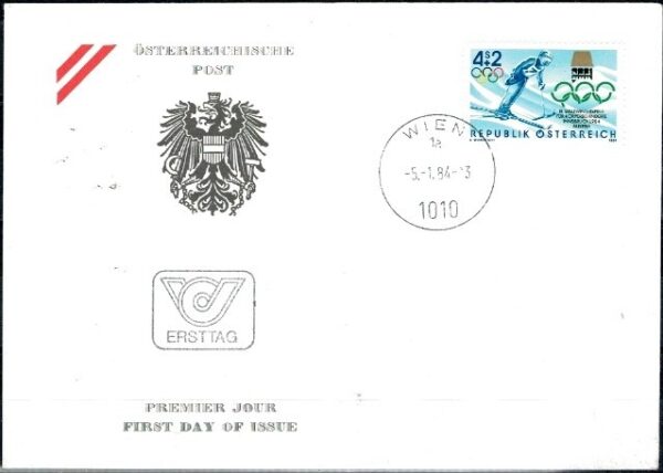 FDC OLIMPIADA ZIMOWA AUSTRIA MI.1765