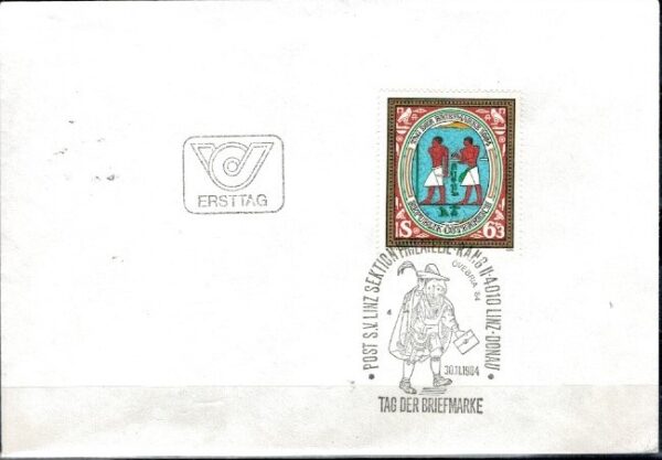 FDC DZIEŃ ZNACZKA AUSTRIA MI.1797
