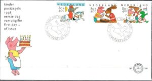 FDC DZIEŃ DZIECKA HOLANDIA MI.1680-1682