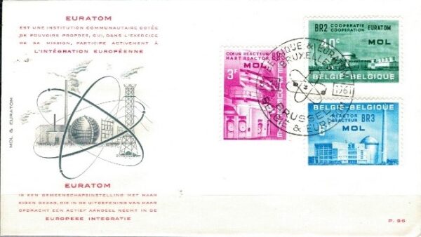 FDC PRZEMYSŁ BELGIA MI.1255-1257