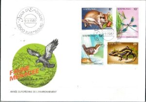 FDC ZWIERZĘTA LUXEMBURG MI.1168-1171