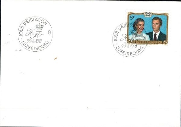FDC SŁAWNI LUDZIE LUXEMBURG MI.1036