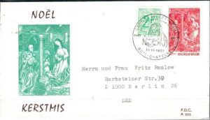 FDC BOŻE NARODZENIE BELGIA MI.1926