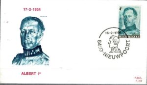 FDC SŁAWNI LUDZIE BELGIA MI.1756