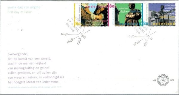 FDC ROCZNICA HOLANDIA MI.1649-1651
