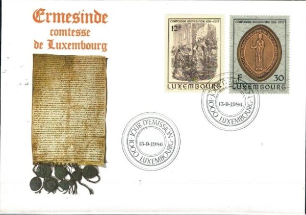 FDC ROCZNICA LUXEMBURG MI.1158-1159