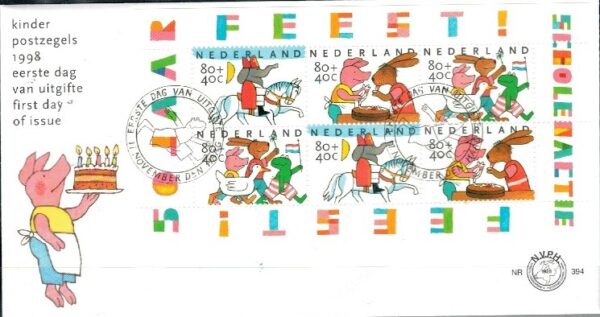 FDC DZIEŃ DZIECKA HOLANDIA MI.BL.58