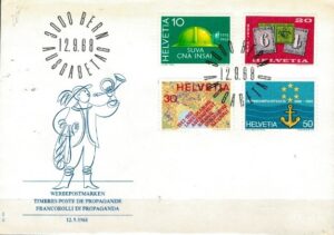 FDC ROCZNICA SZWAJCARIA MI.887-890