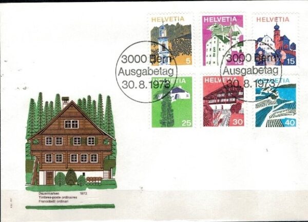 FDC ARCHITEKTURA SZWAJCARIA MI.1003-1008