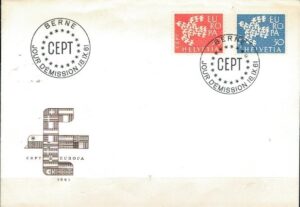 FDC EUROPA CEPT SZWAJCARIA MI.736-737