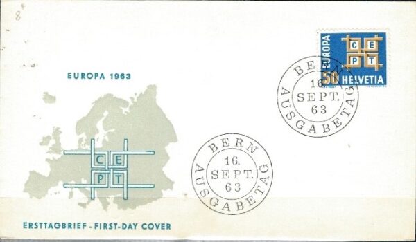 FDC EUROPA CEPT SZWAJCARIA MI.781 NR1