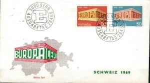 FDC EUROPA CEPT SZWAJCARIA MI.900-901