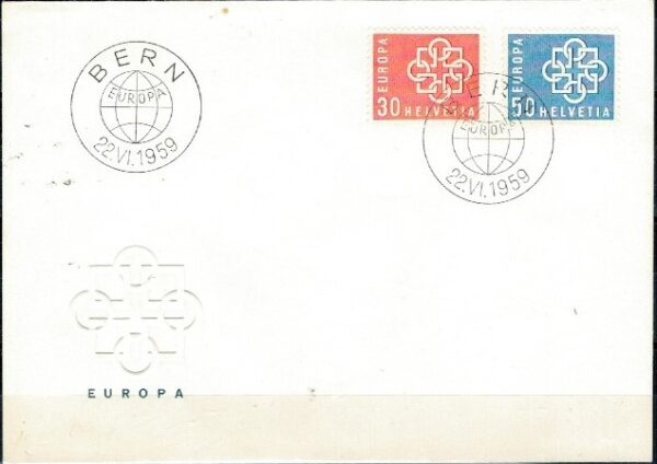 FDC EUROPA SZWAJCARIA MI.679-680