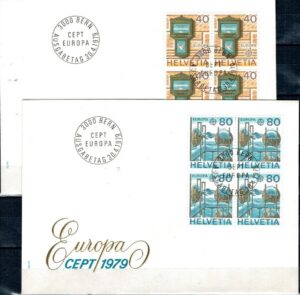 FDC EUROPA CEPT SZWAJCARIA MI.1154-1155