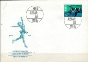 FDC ŁYŻWIARSTWO SZWAJCARIA MI.822