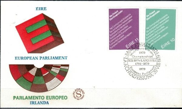 FDC PARLAMENT EUROPEJSKI IRLANDIA MI.385-386