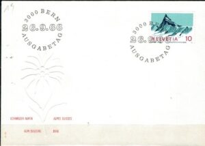 FDC GÓRY SZWAJCARIA MI.842