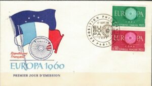 FDC EUROPA CEPT FRANCJA MI.1318-1319 NR1