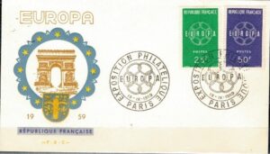 FDC EUROPA CEPT FRANCJA MI.1262-1263 NR2