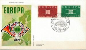 FDC EUROPA CEPT FRANCJA MI.1450-1451