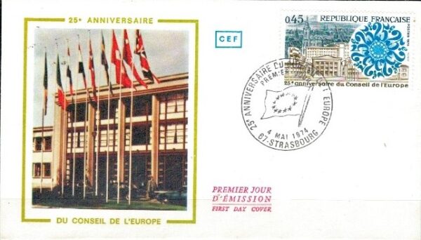 FDC ROCZNICA FRANCJA MI.1872