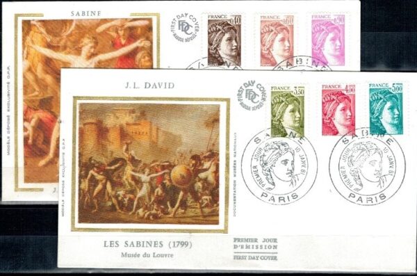 FDC SZTUKA FRANCJA MI.2235-2240