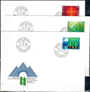 FDC ROCZNICA SZWAJCARIA MI.1184-1186