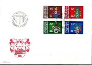 FDC HERBY LIECHTENSTEIN MI.766-769