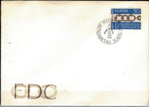 FDC EUROPA LIECHTENSTEIN MI.454
