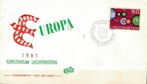 FDC EUROPA CEPT LIECHTENSTEIN MI.414 NR1