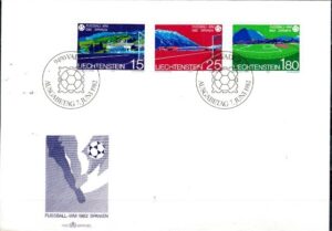 FDC BOISKA SPORTOWE LIECHTENSTEIN MI.799-801